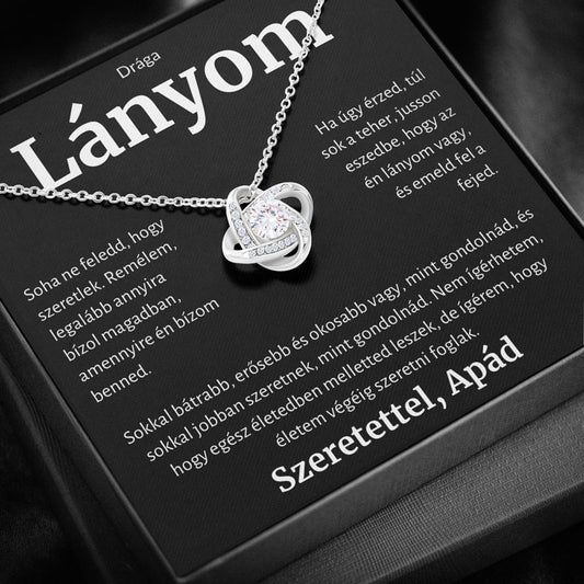 3K A Drága Lányomnak – Nyaklánc Apától Love Knot