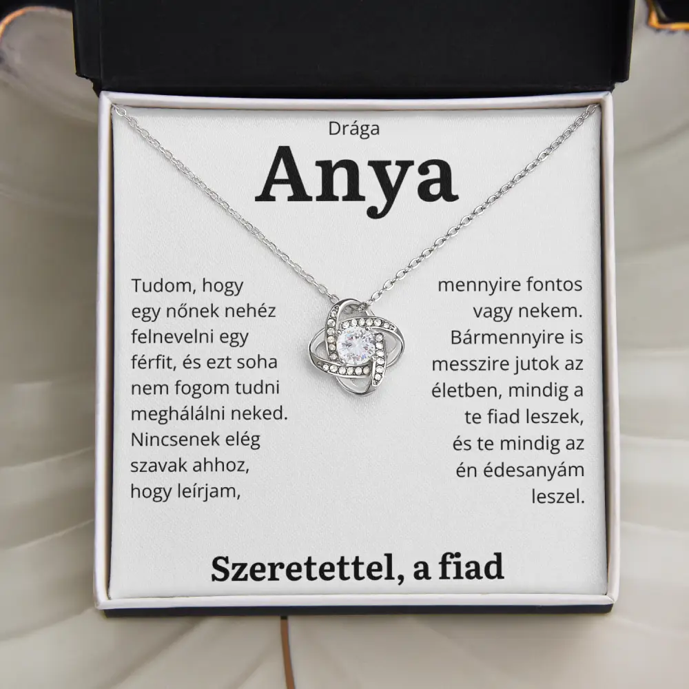 HU-12K Ajándék Anyának – Love Knot nyaklánc