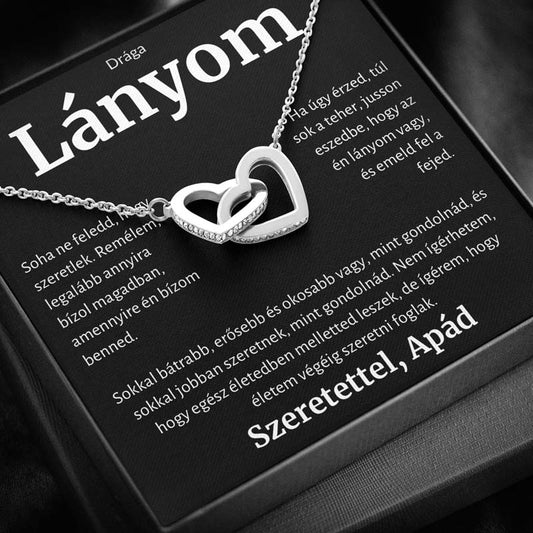 Ajándék a drága lányomnak - Szíves nyaklánc apától
