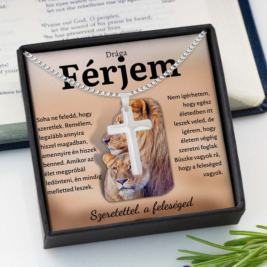 Ajándék kedves férjemnek – kereszt nyaklánc