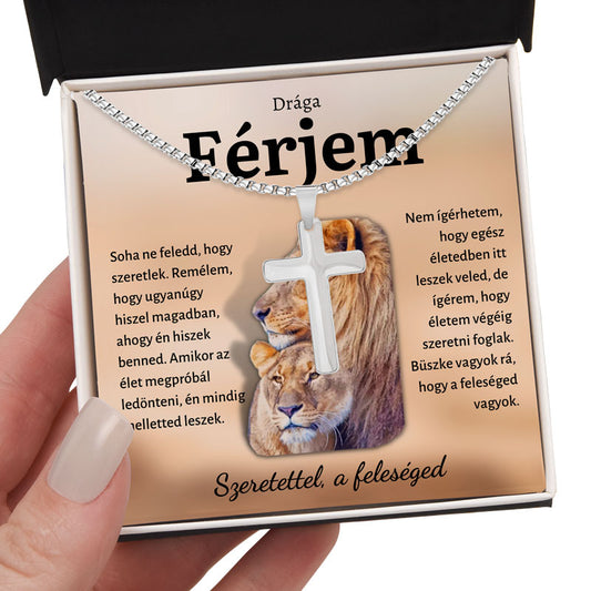 5C Ajándék férjnek– Kereszt nyaklánc