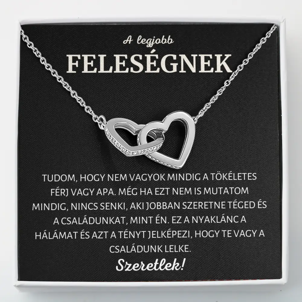 HU-6i Ajándék A legjobb Feleségnek - Szíves nyaklánc