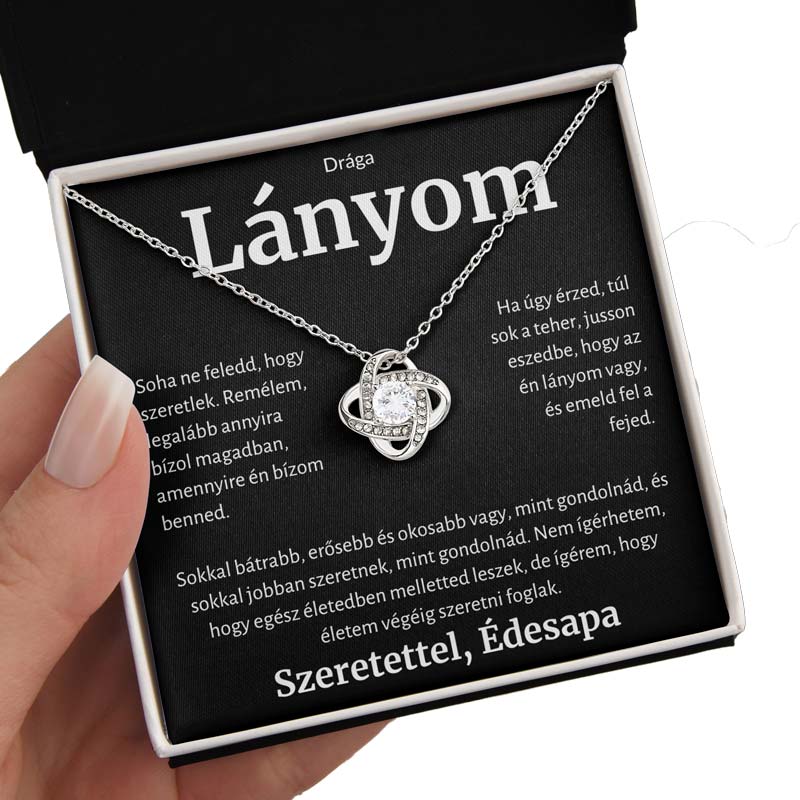 HU-3K A Drága Lányomnak – Nyaklánc Apától Love Knot