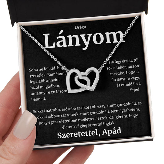 Ajándék a drága lányomnak - Szíves nyaklánc apától