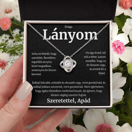 3K A Drága Lányomnak – Nyaklánc Apától Love Knot